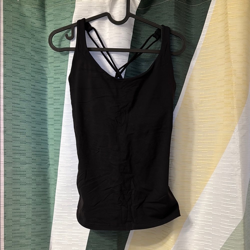 Prana Black Strappy Tank Top